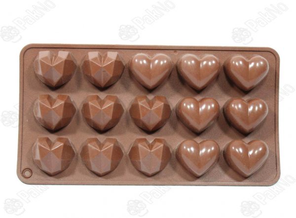 قالب سیلیکونی قلب شکلاتی